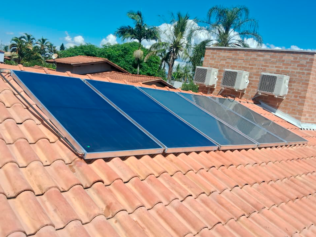 Aquecimento solar para banho